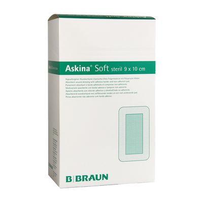Повязка послеоперационная Аскина Софт 9 х 10 см прозрачная, арт. 9086821 упаковка