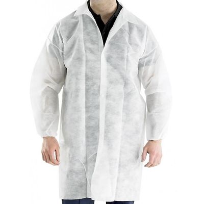 Процедурный халат на кнопках (рукава на резинках)