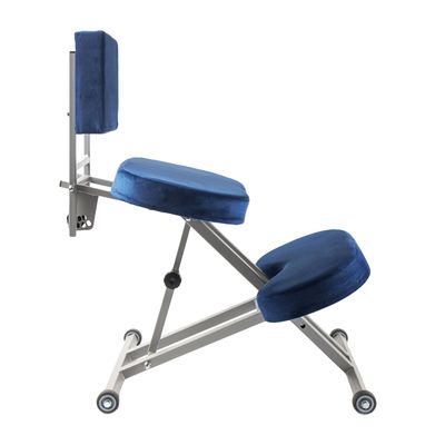 Ортопедический коленный стул Dr. Wagner со спинкой вид сбоку