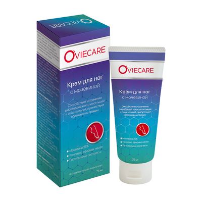 Крем для ног с мочевиной Oviecare, 75 мл коробка