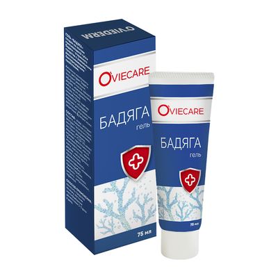 Бадяга гель Oviecare, 75 мл коробка