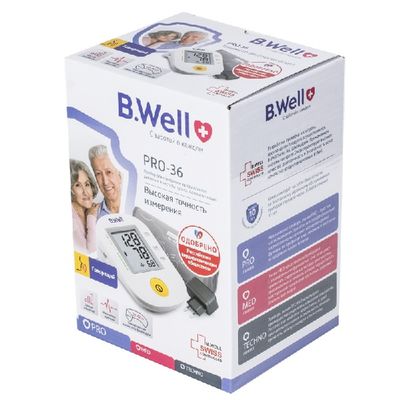 Автоматический тонометр B.Well Pro-36 для слабовидящих людей