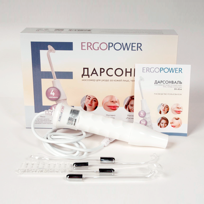 Дарсонваль для лица, волос и тела ErgoPower ER-804, комплектация