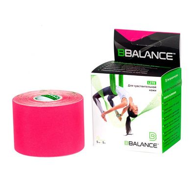 Кинезио тейп BBTape Lite 5см х 5м, розовый