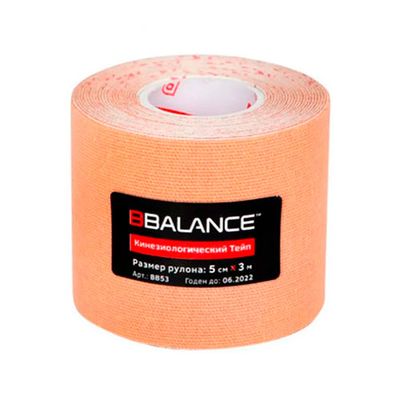 Кинезио тейп BBTape 5см х 3м бежевый