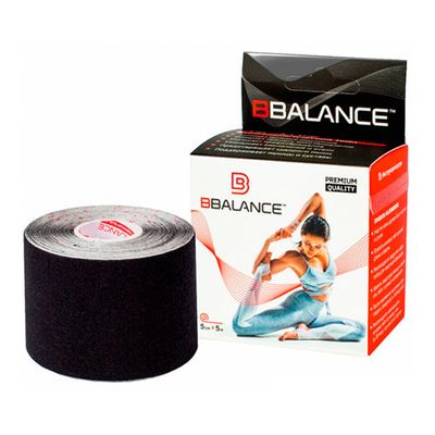 Кинезио тейп BBTape 5 см х 5м черный