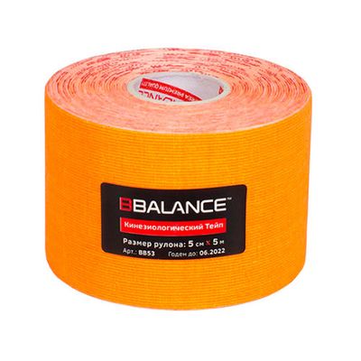 Кинезио тейп BBTape FL 5см х 5м флуоресцентный оранжевый
