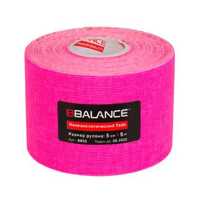 Кинезио тейп BBTape FL 5см х 5м флуоресцентный розовый