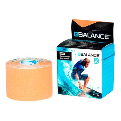Кинезио тейп BBTape МАХ 5см х 5м бежевый