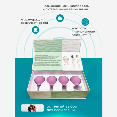 Особенности воздействия массажными банками (4 шт.)