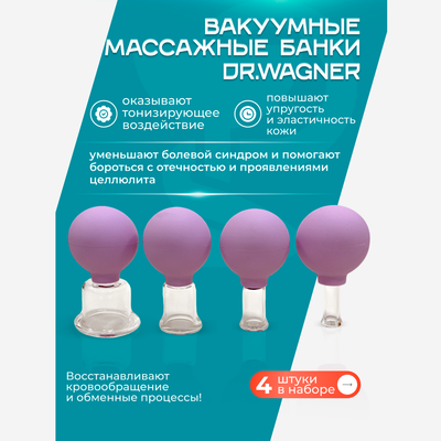 Вакуумные банки для тела Медуза DrWagner