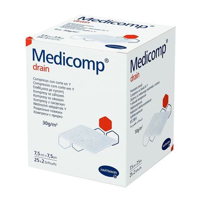 Салфетки Medicomp стерильные 7,5х7,5 см