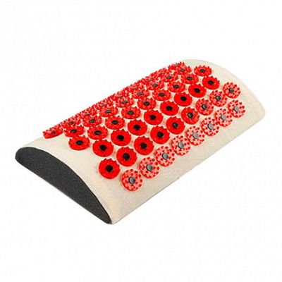 Тибетский аппликатор валик красный для поясницы