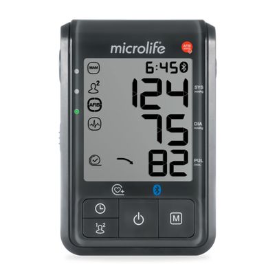 Тонометр Microlife BP B6 Afib с выявлением мерцательной аритмии и Bluetooth, манжета   M-L, с адаптером (крупные символы)