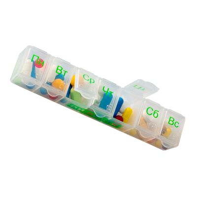 Таблетница ПИЛЮЛЯ на неделю Пенал