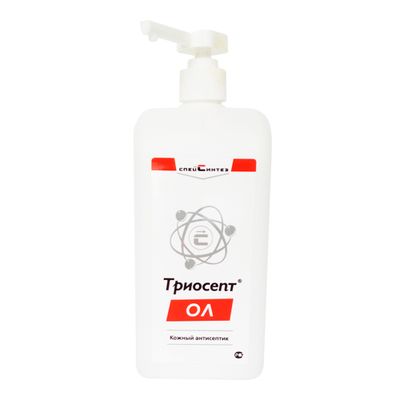 Кожный антисептик Триосепт-ОЛ с дозатором, 1 литр