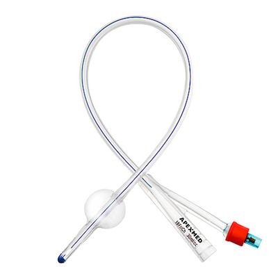 Катетер Фолея Apexmed двухходовой силиконовый, 10 шт