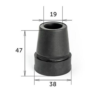 Насадка для тростей и костылей Barry Viva 19/BL