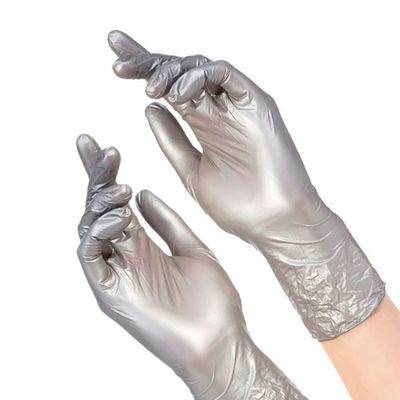 Benovy Nitrile серебряные перчатки