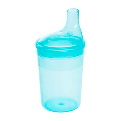 Поильник BESIDE с крышкой-носиком 200 мл, голубой, общий вид