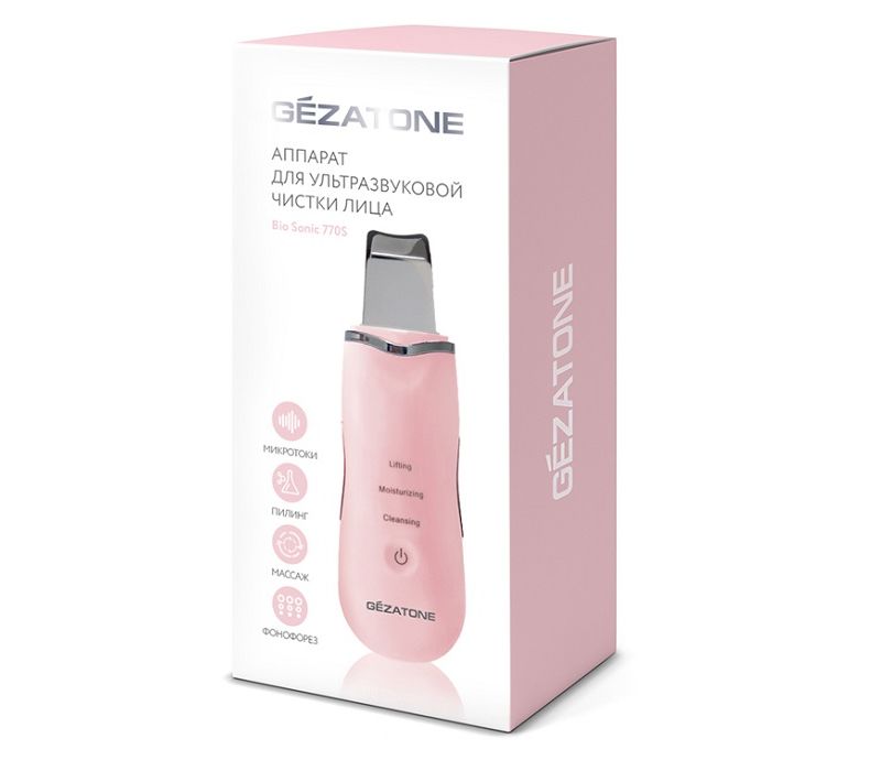 Gezatone Bio Sonic 770 S аппарат для ультразвуковой чистки лица